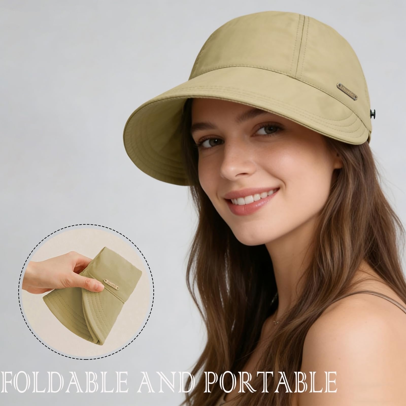 Women's Wide Brim Sun Visor Hat