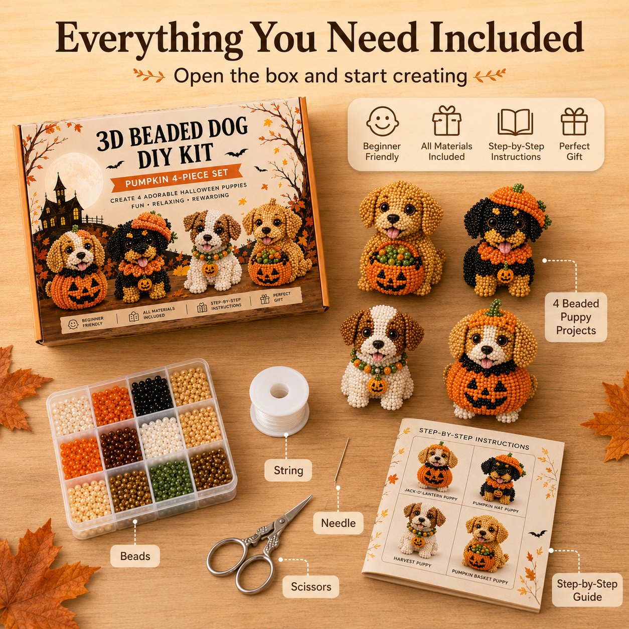 🎃🐶3D Halloween Dog DIY Art Set