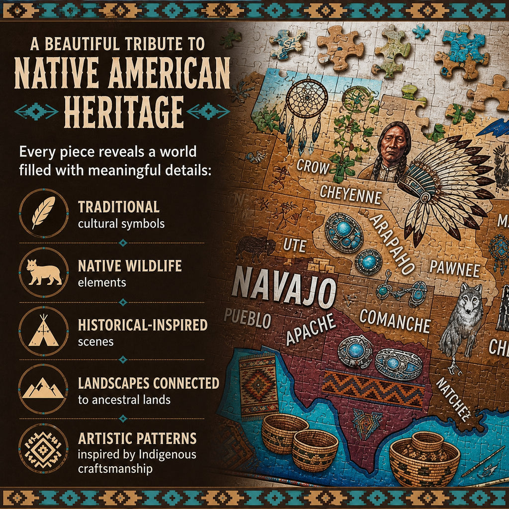 🧩Honoring Native Nations: The True Americans Jigsaw Puzzle