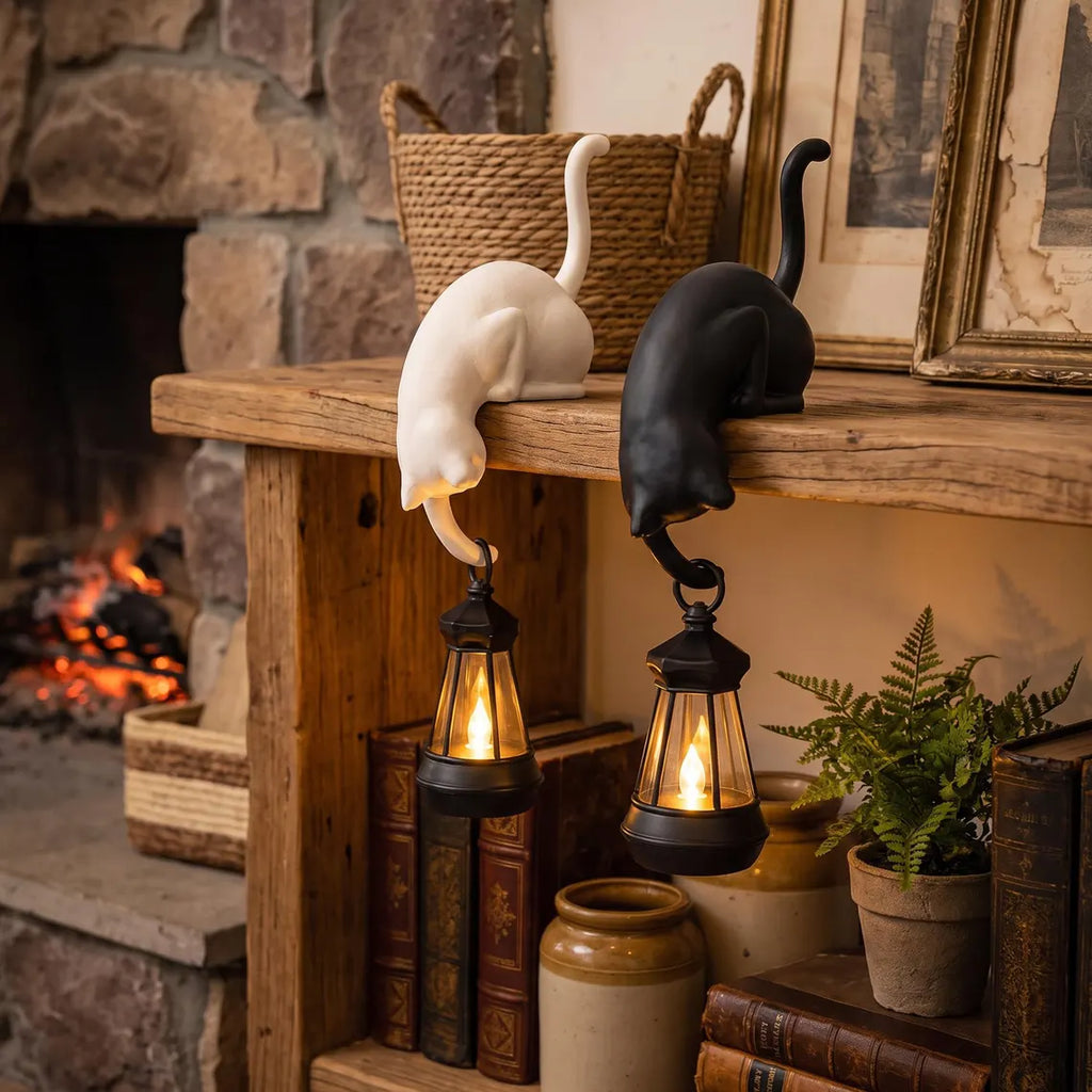 Cute Cat Hook Shelf Decor