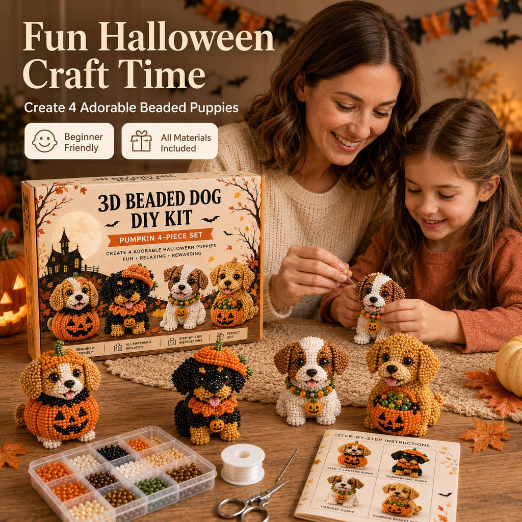 🎃🐶3D Halloween Dog DIY Art Set