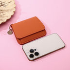 Elegant and Minimalist Women's Slim Short Wallet – with card slots, a bill compartment, and an ID window