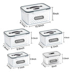 Fruit Storage Containers for Fridge with Removable Colander