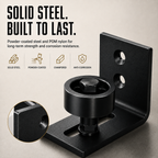 8-in-1 Adjustable Barn Door Floor Guide – Wall-Mount Stay Roller for Smooth, Stable Sliding