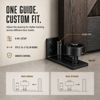 8-in-1 Adjustable Barn Door Floor Guide – Wall-Mount Stay Roller for Smooth, Stable Sliding