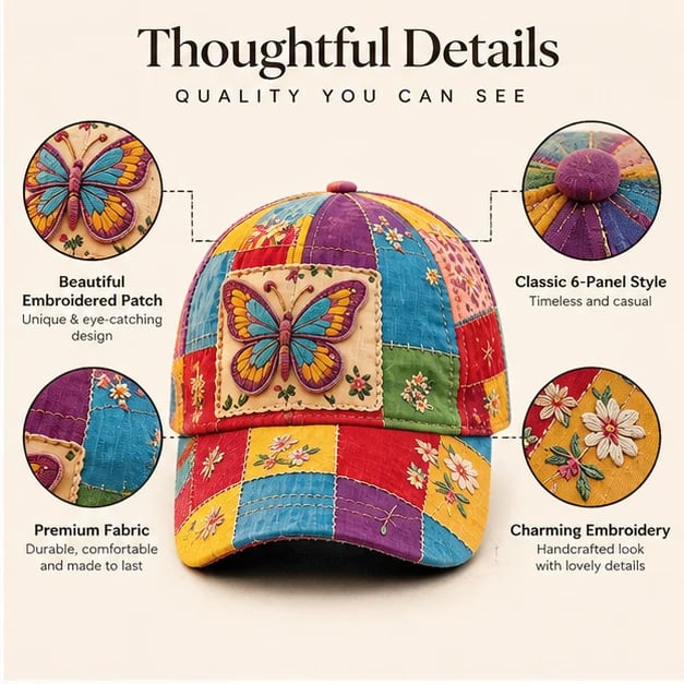 🦋👑 Country Queen Butterfly Cap 🧢