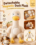 Magnetic Rage Duck, Detachable Duck Plush Toy with a Plush Knife
