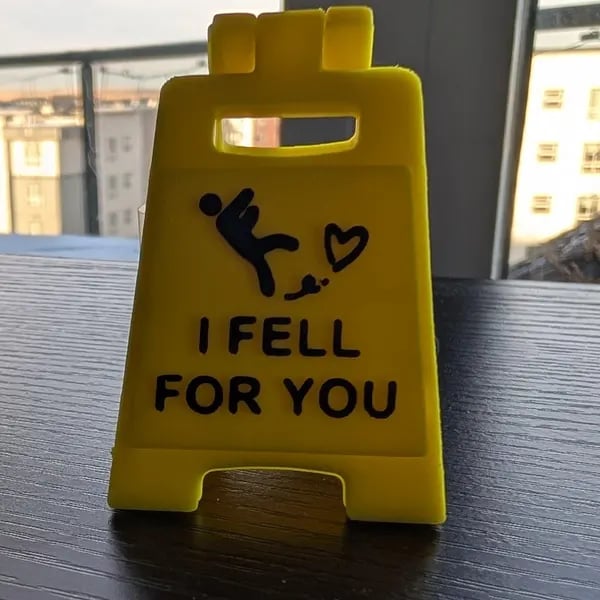 Romantic Message Sign: 'I Fell For You' | Long Distance Gift | Surprise Present