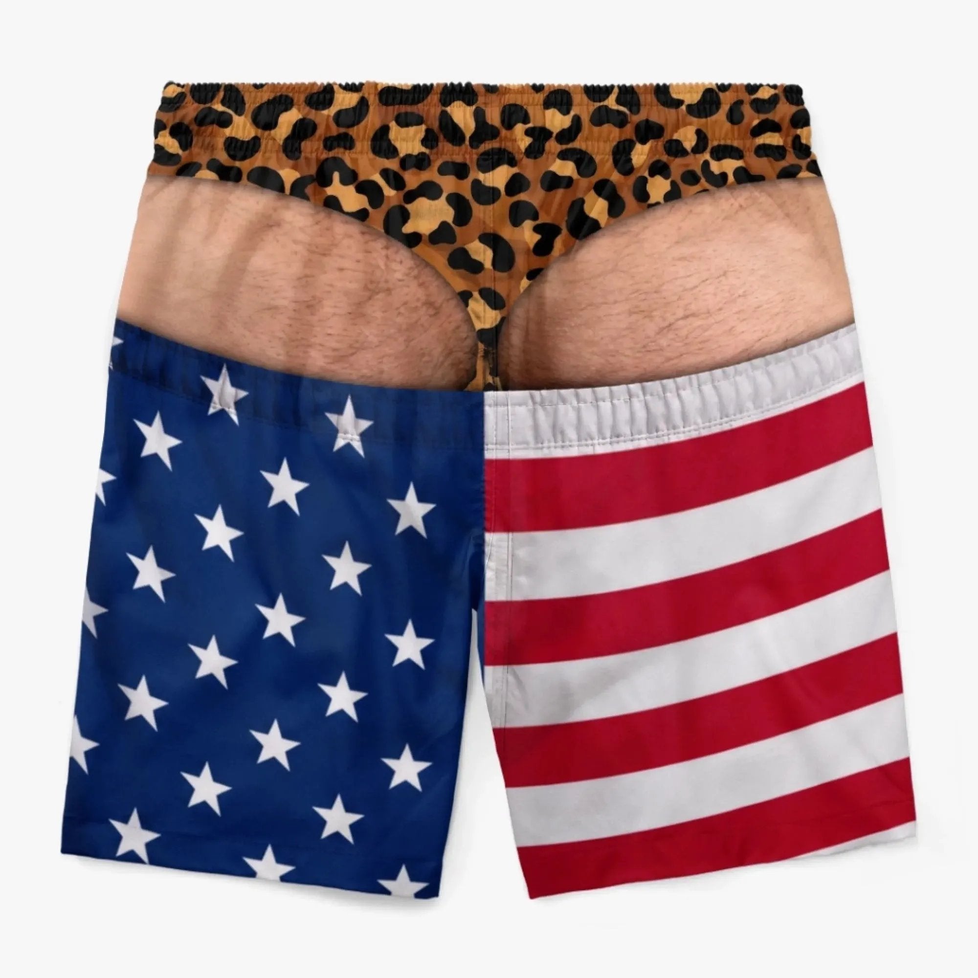 Men’s Novelty Prank Swim Trunks – Funny Beach Shorts for Summer & Parties