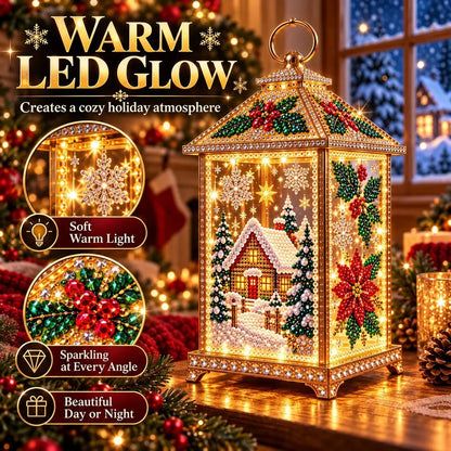 DIY Light-Up Diamond Art Lantern