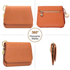 Elegant and Minimalist Women's Slim Short Wallet – with card slots, a bill compartment, and an ID window