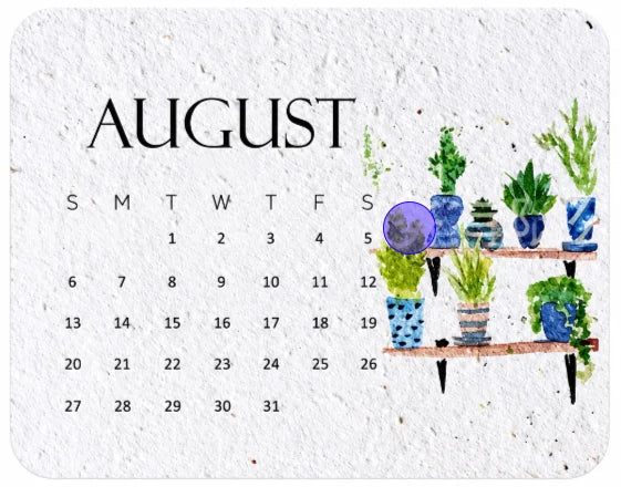 The 2027 Living Botanical Desk Calendar | Hand-Painted Eco Art Edition