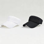 2-Pack Women’s Open-Top Breathable UV-Protection High-Ponytail Sun Visor