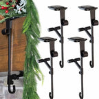 2-in-1 Garland and Fireplace Stocking Hanger