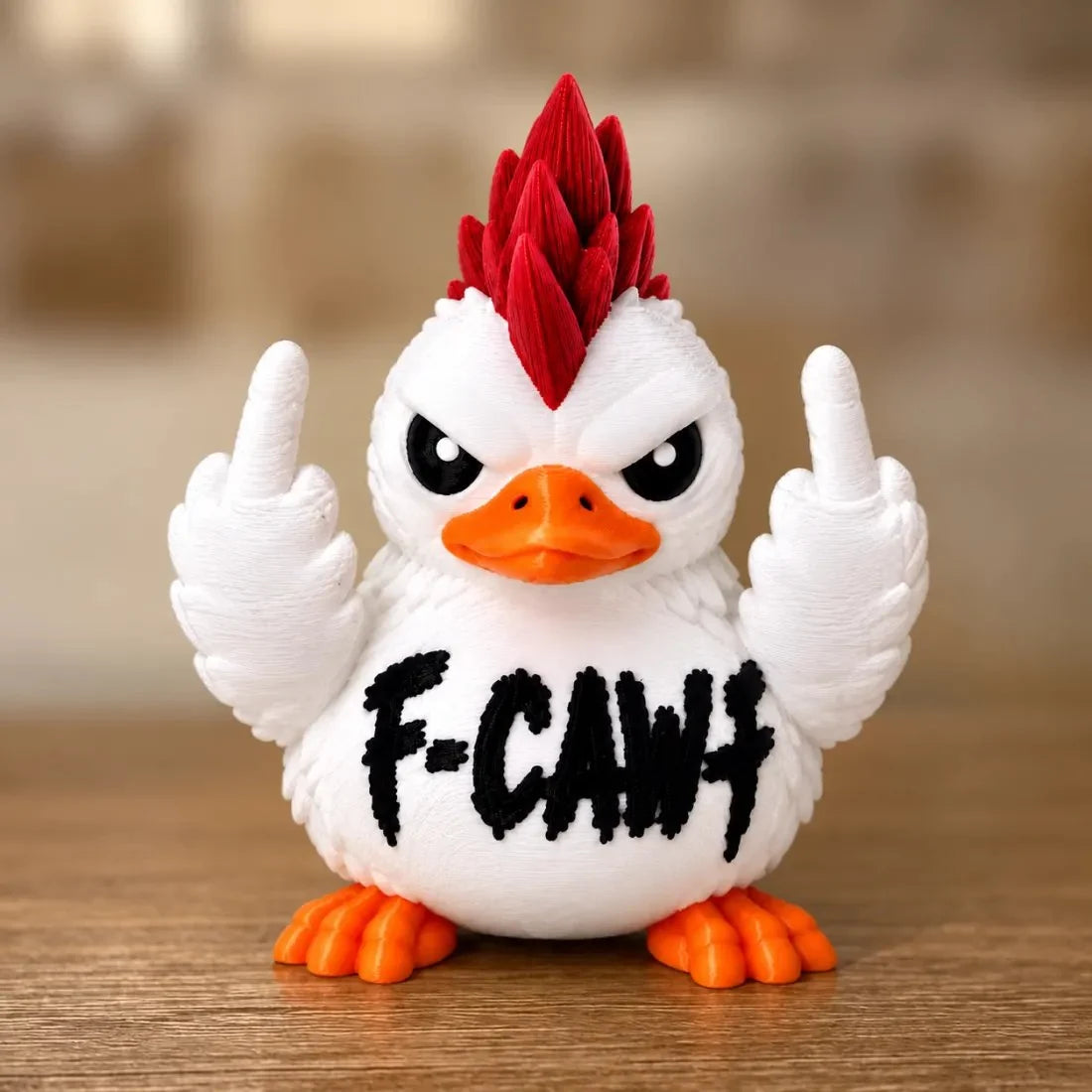 Funny Attitude Desk Buddies – Bad Attitude Duck & Grumpy Raven