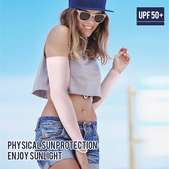 UPF 50+ Cooling Arm Sleeves - Ultimate Sun Protection & Instant Ice-Cool Comfort for All Outdoor Activities