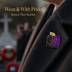 Limited Edition War Horse Purple Poppy 111th Anniversary Remembrance Brooch