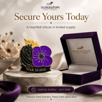 Limited Edition War Horse Purple Poppy 111th Anniversary Remembrance Brooch