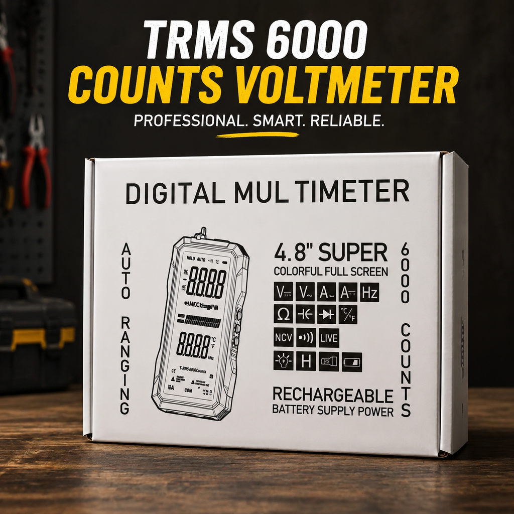 Fully Automatic True RMS Digital Multimeter | 6000 Count Voltage Tester