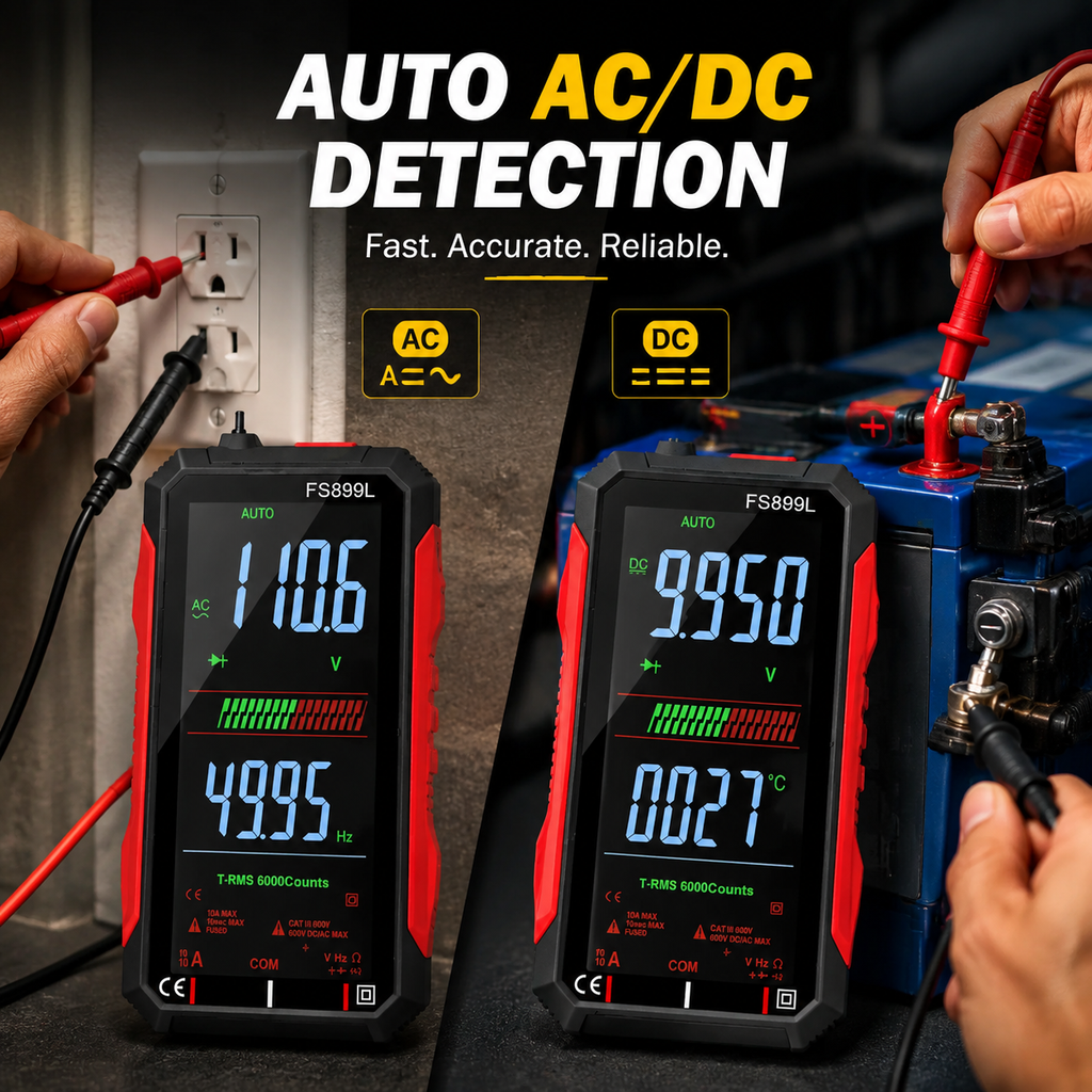 Fully Automatic True RMS Digital Multimeter | 6000 Count Voltage Tester