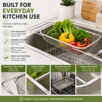 🔥Expandable Over-the-Sink Colander Basket – Wash, Drain & Dry with Ease