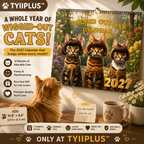 2027 Wigged Out Cat Calendar | Funny Cat Wall Calendar | 12-Month Gift for Cat Lovers