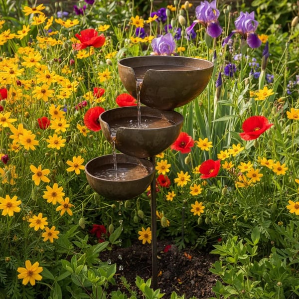 🌿🐦 Bring Life Back To Your Garden – Rain Catcher Bird Bath