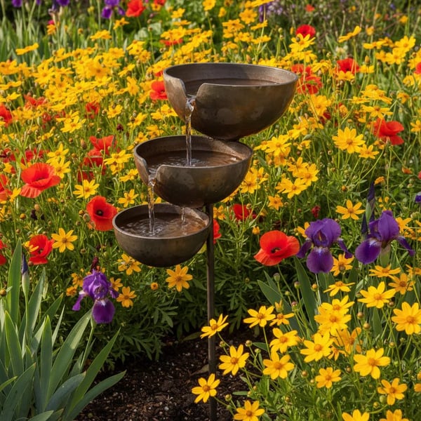 🌿🐦 Bring Life Back To Your Garden – Rain Catcher Bird Bath