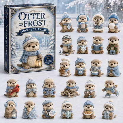 2026 Otter Advent Calendar Collection - Lovely Otter, Otter Loves River & Otter of Frost | 24-Day Festive Countdown Acrylic Ornaments Blind Box, Gift for Otter Lovers