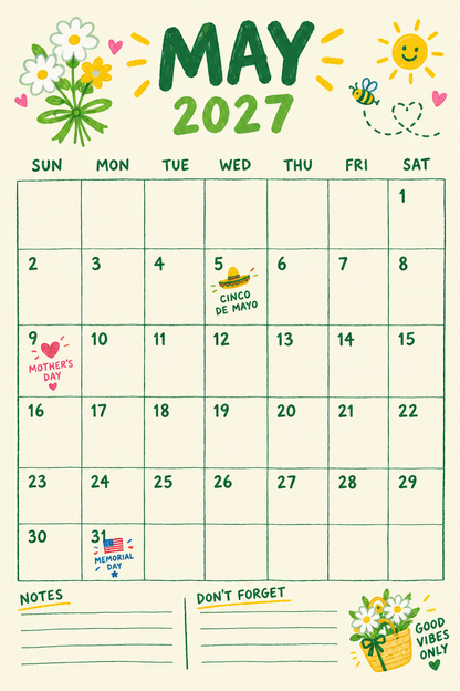 HERE WE FUCKING GO AGAIN 2027 Calendar