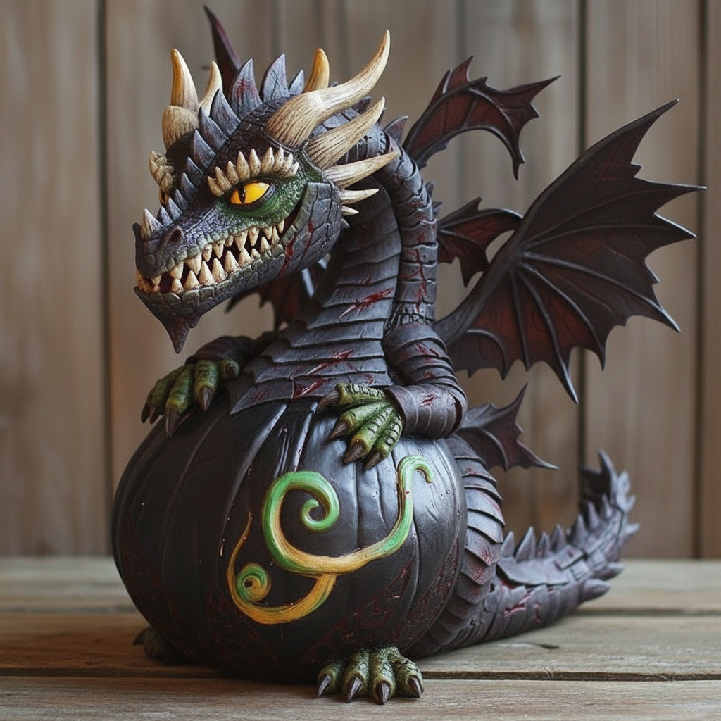 🎃🐉 Pumpkin Dragon – The Guardian of Your Halloween Spirit!