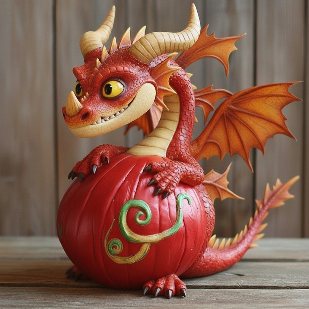 🎃🐉 Pumpkin Dragon – The Guardian of Your Halloween Spirit!