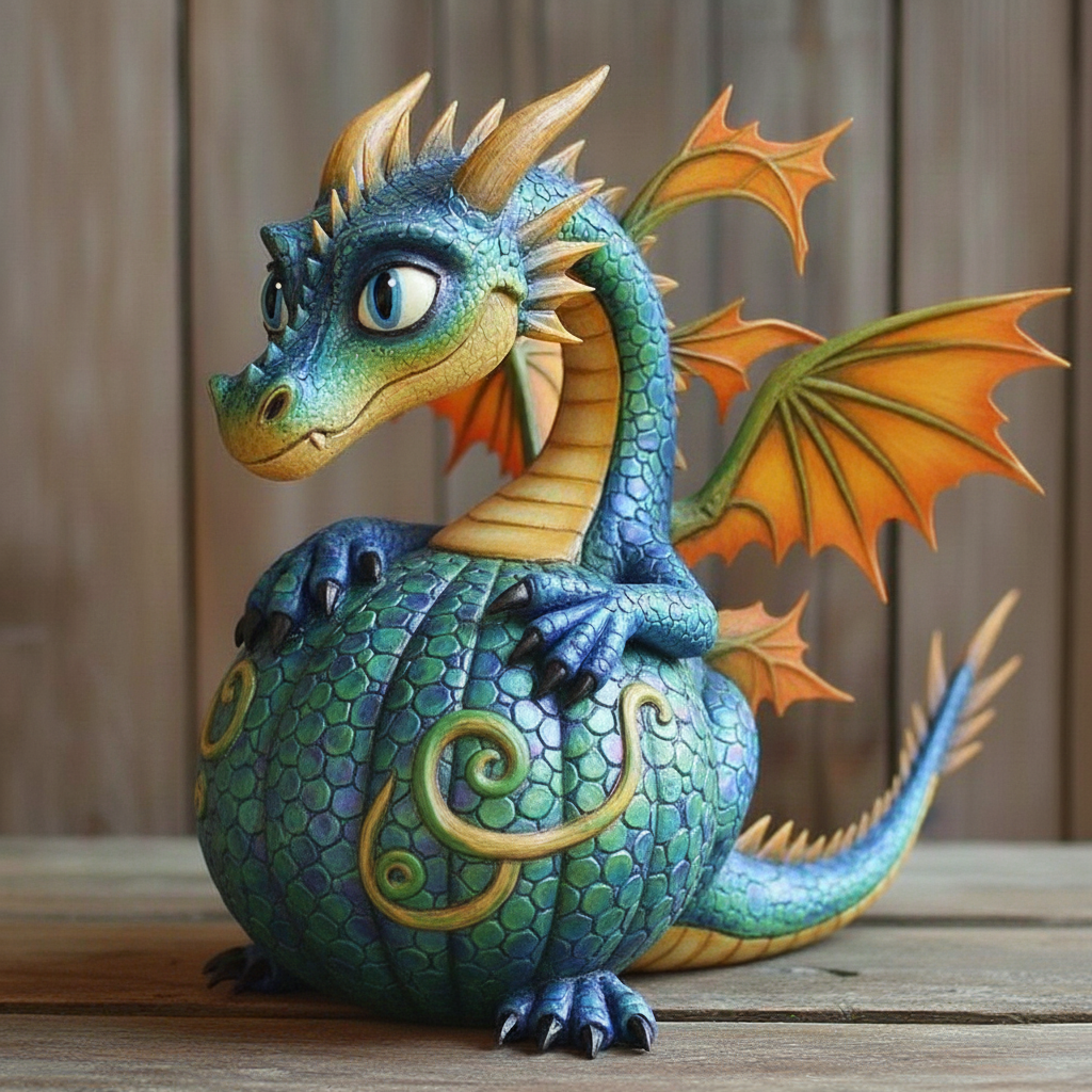 🎃🐉 Pumpkin Dragon – The Guardian of Your Halloween Spirit!