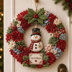 🎄 3D Fabric Poke Wreath DIY Kit