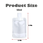 12 Counts Reusable Plastic Pouches — Versatile Liquid Carriers for Travel, Picnics & Outings
