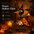🐦🎃Wrought Iron Crow and Pumpkin Ornament