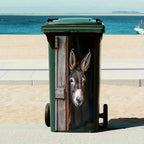 🫏 Donkey Painting Trash Can Sticker