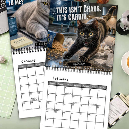 Cats With Attitude 2027 Wall Calendar
