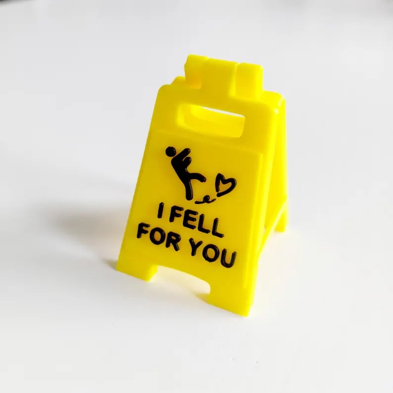 Romantic Message Sign: 'I Fell For You' | Long Distance Gift | Surprise Present