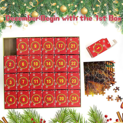 24 Day Advent Calendar 2026 Christmas Jigsaw Puzzles (1008 Pcs)