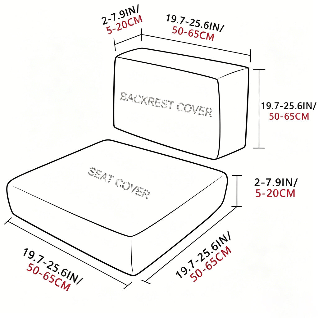 🪑 Stretch Sofa Cushion Covers Set