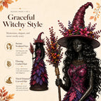 🧙 Enchanted Autumn Witch Figurine