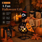 🐦🎃Wrought Iron Crow and Pumpkin Ornament