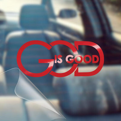 🙏 'God Is Good' Christian Car Decal Sticker | Premium Religious Décor
