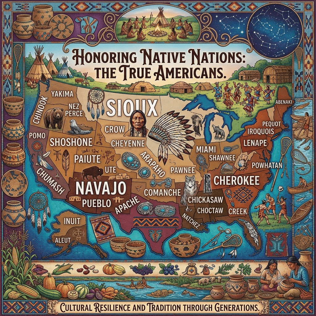🧩Honoring Native Nations: The True Americans Jigsaw Puzzle