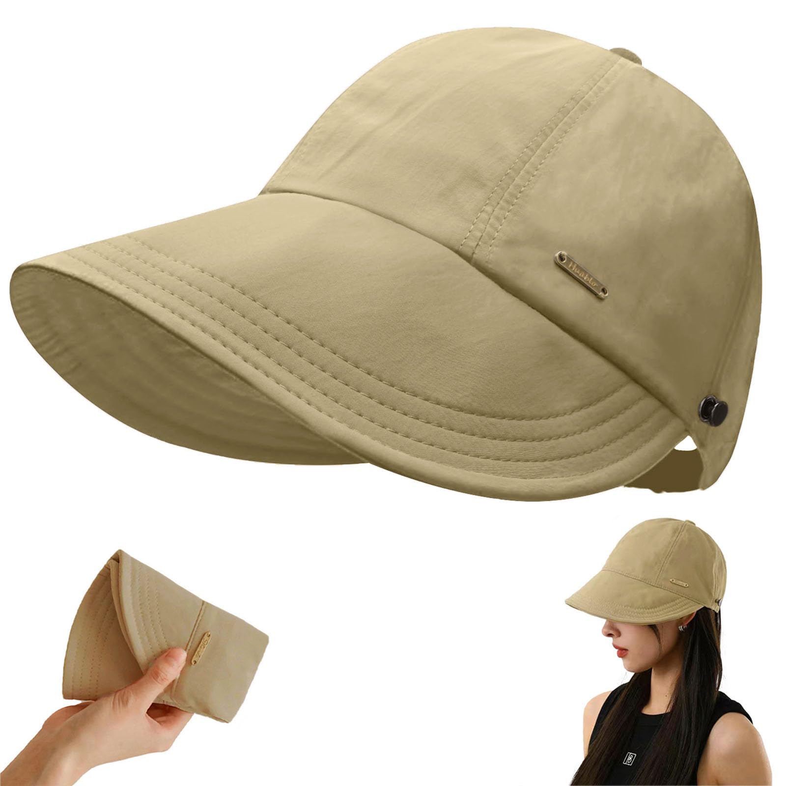 Women's Wide Brim Sun Visor Hat