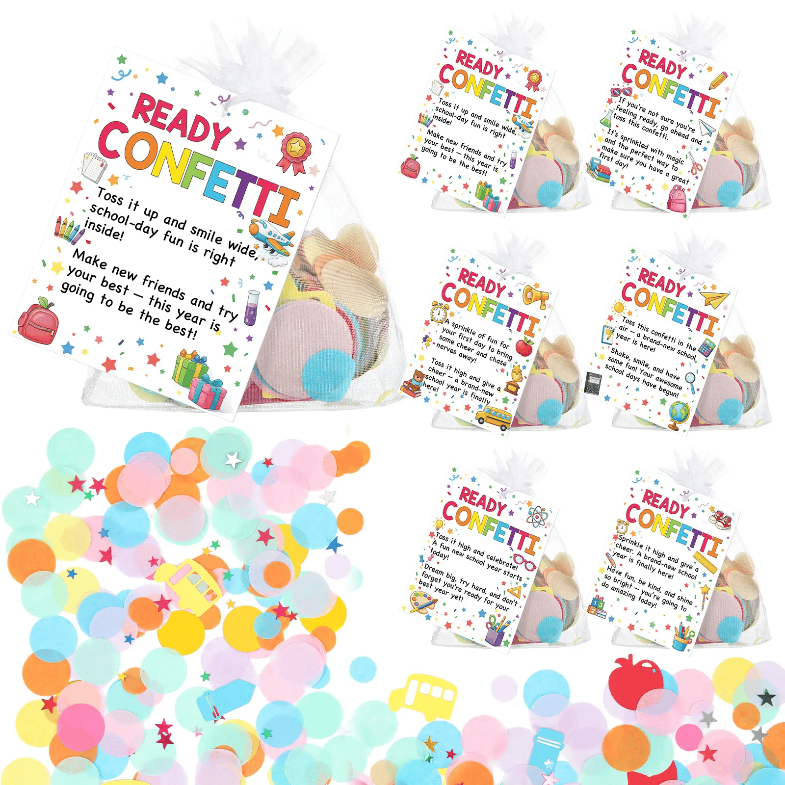 🎉School Day Joy Confetti Favor Set🎓