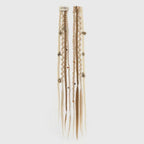 🔥🆕 2026 Boho Dreadlock Clip-In Hair Extensions 🌿 – 20" Braided Hair with Beads & Charms