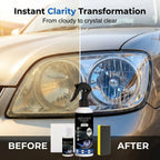Headlight Restoration Fluid with Crystalline Protective Coating
