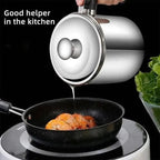 Stainless Steel Cooking Oil & Bacon Grease Container with Strainer